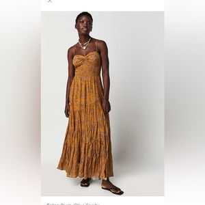 Sun drenched Maxi Dress Free People. Wore two times. Size Small.